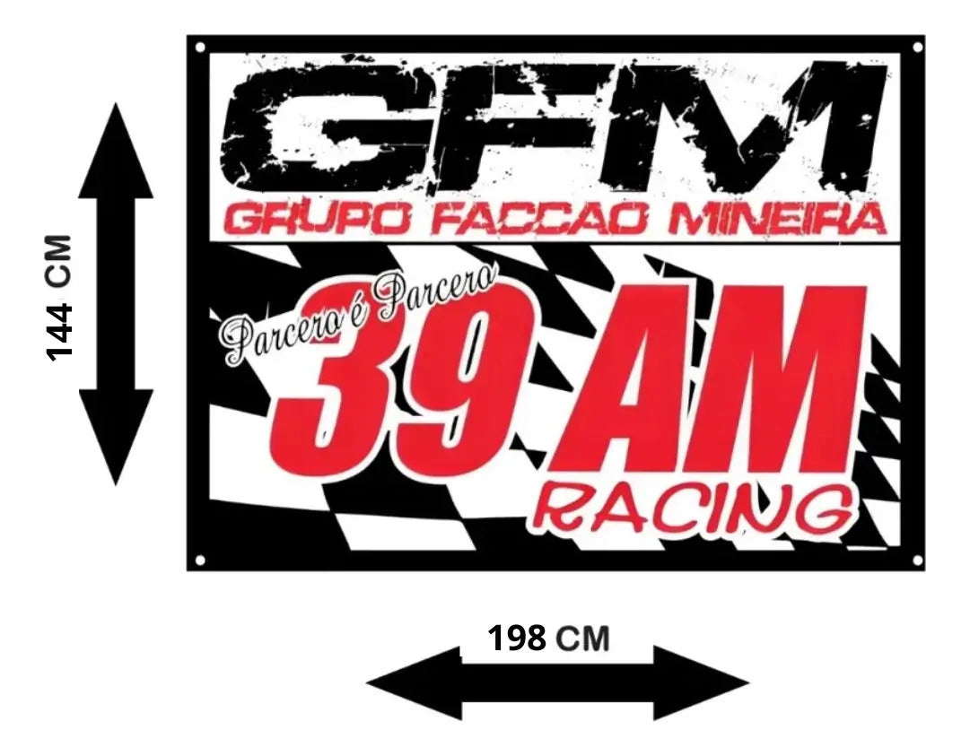 Bandeira Gfm 39am Super 144x198 Caminhoneiro Flogueiro Gfm 39am Super Grande