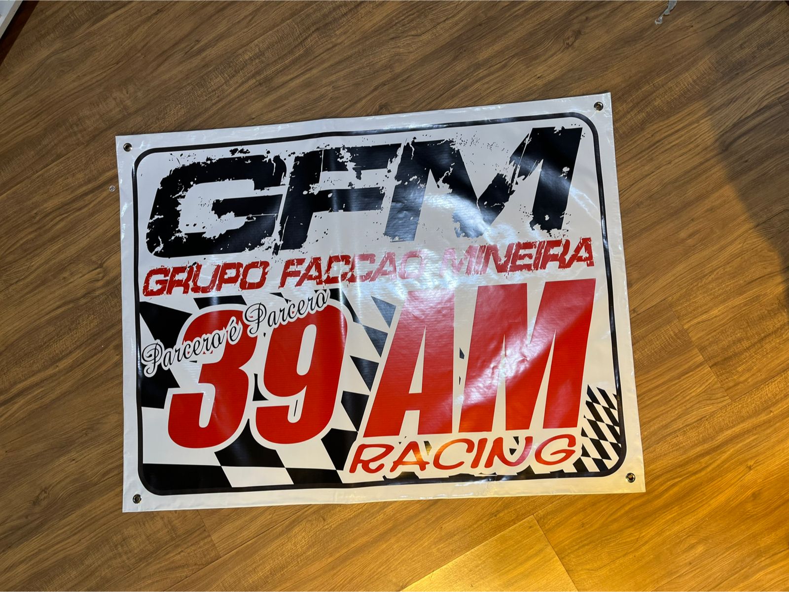 Bandeira Gfm Lona 100x80cm Caminhão Caminhoneiro Flogueiro Oficial