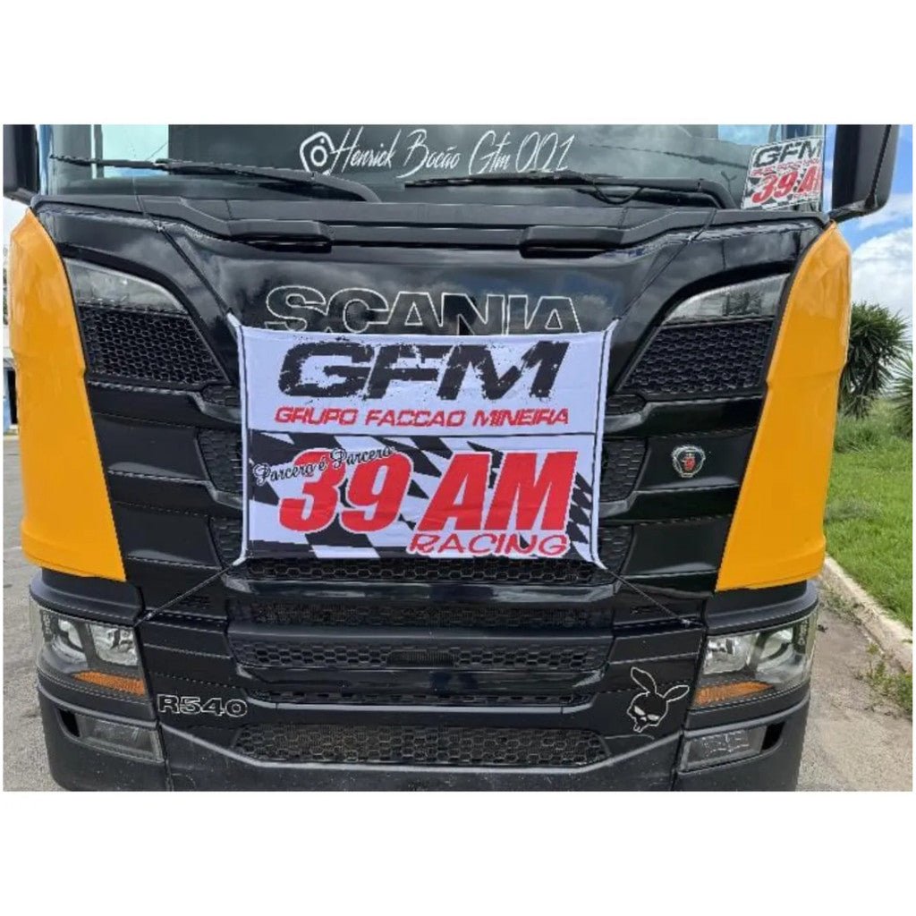 Bandeira GFM Oficial de Pano Branca Tamanho P 90x60cm