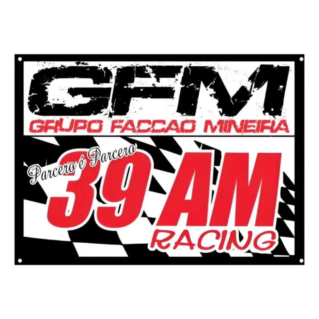 Bandeira GFM Oficial de Pano Branca Tamanho P 90x60cm