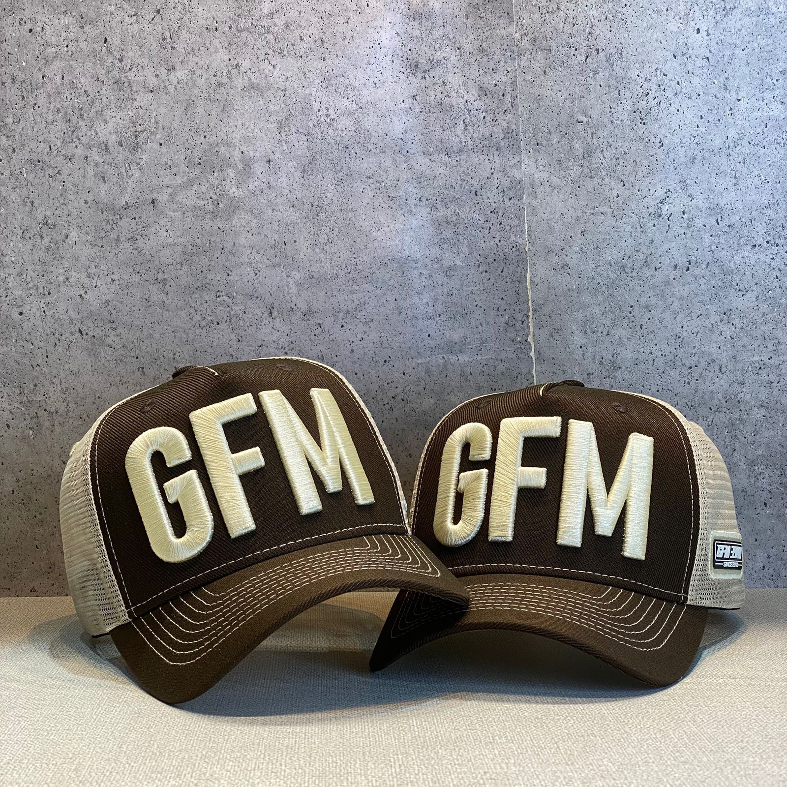 Boné de Telinha GFM Alto Relevo Marrom