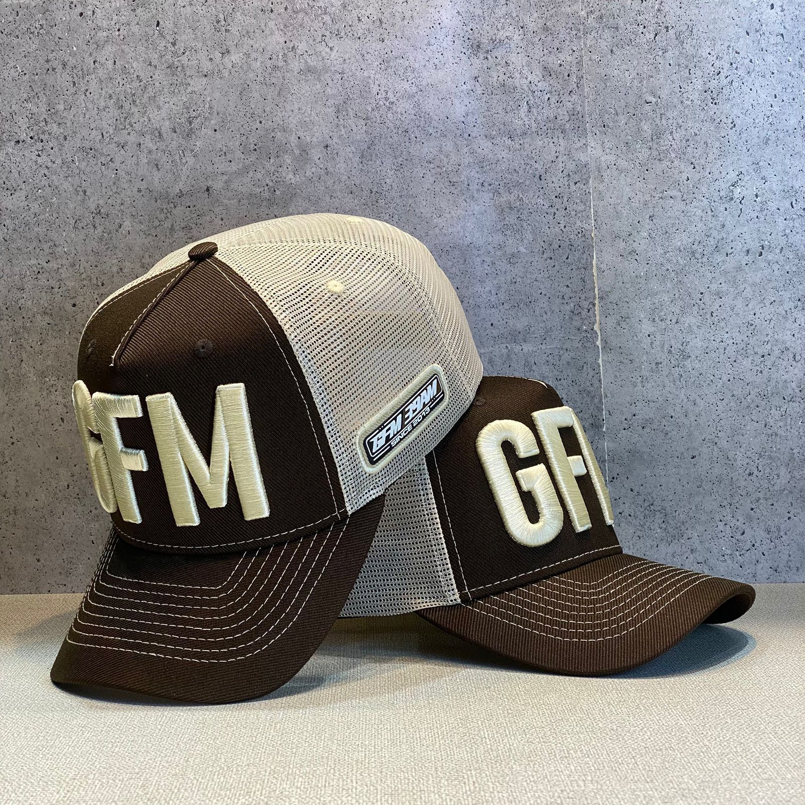 Boné de Telinha GFM Alto Relevo Marrom