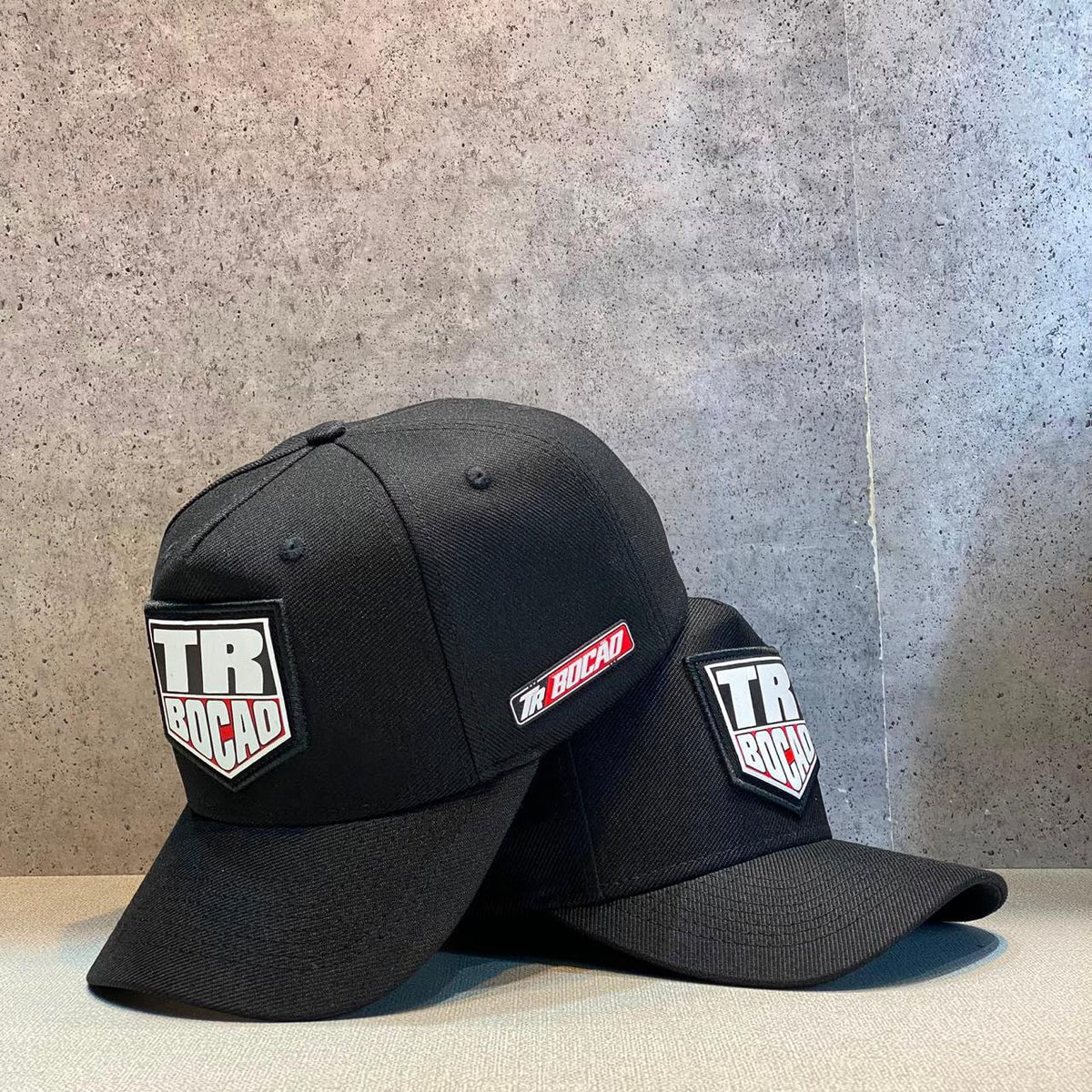 Boné GFM Brasão TR Bocão Preto com Detalhe Lateral Exclusivo