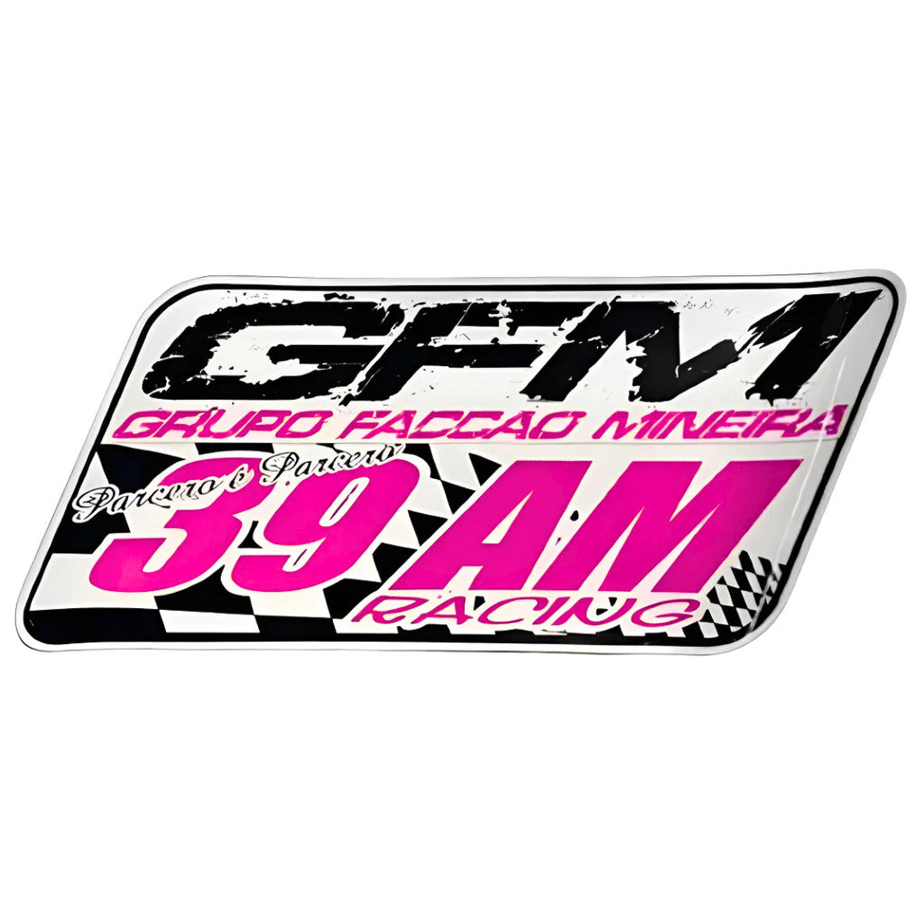 Adesivo Gfm 35x18cm Bandeira para Parabrisa Caminhão Grupo Facção Mineira Exclusivo