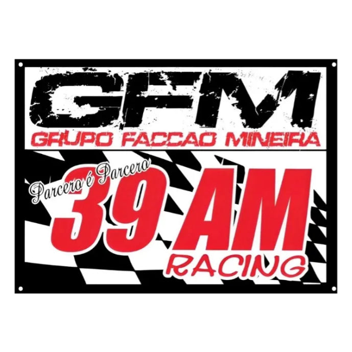 Bandeira Gfm Lona 100x80cm Caminhão Caminhoneiro Flogueiro Oficial