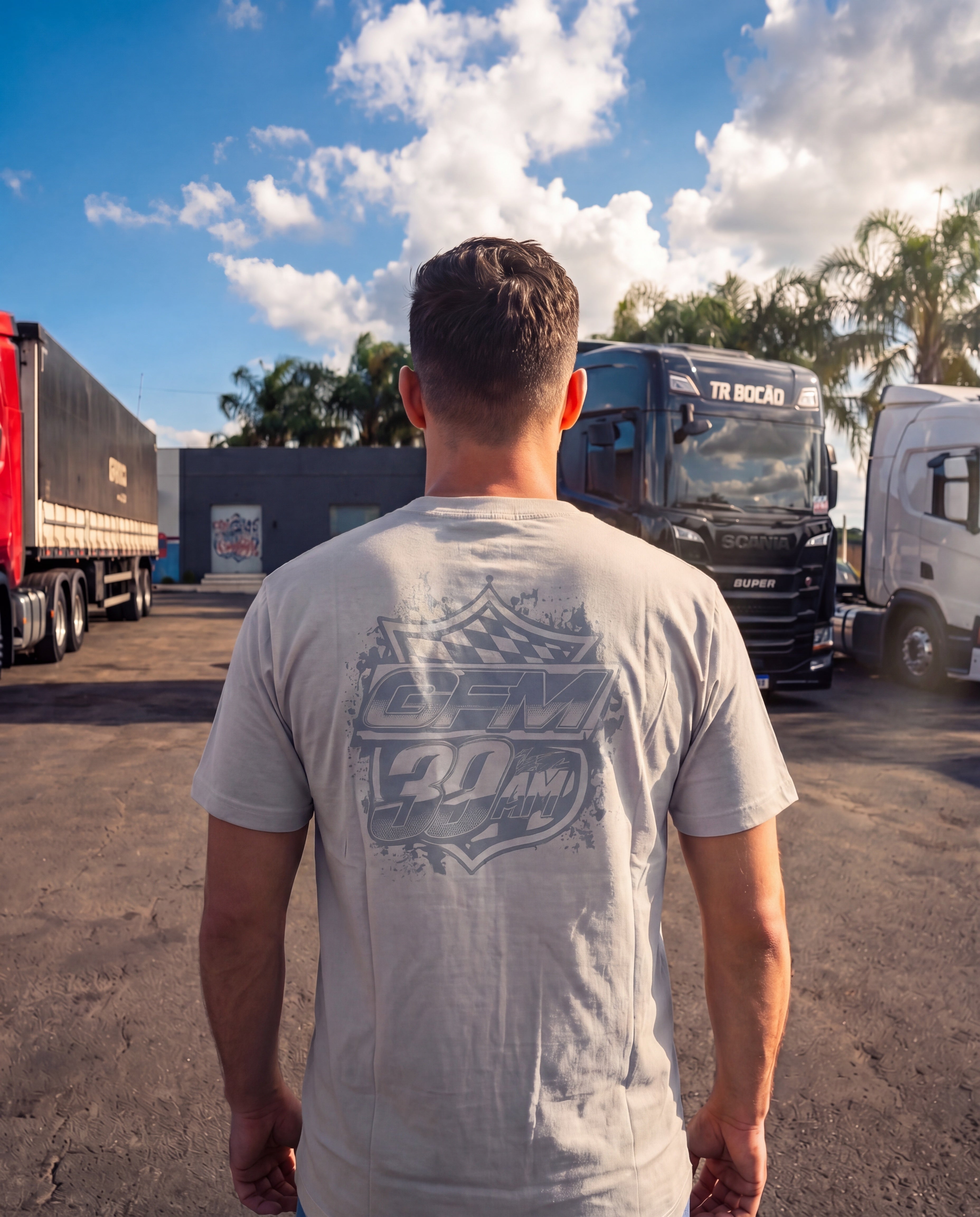 Camiseta GFM39AM Racing Mercedes Atego 3030 (Todas as Cores)
