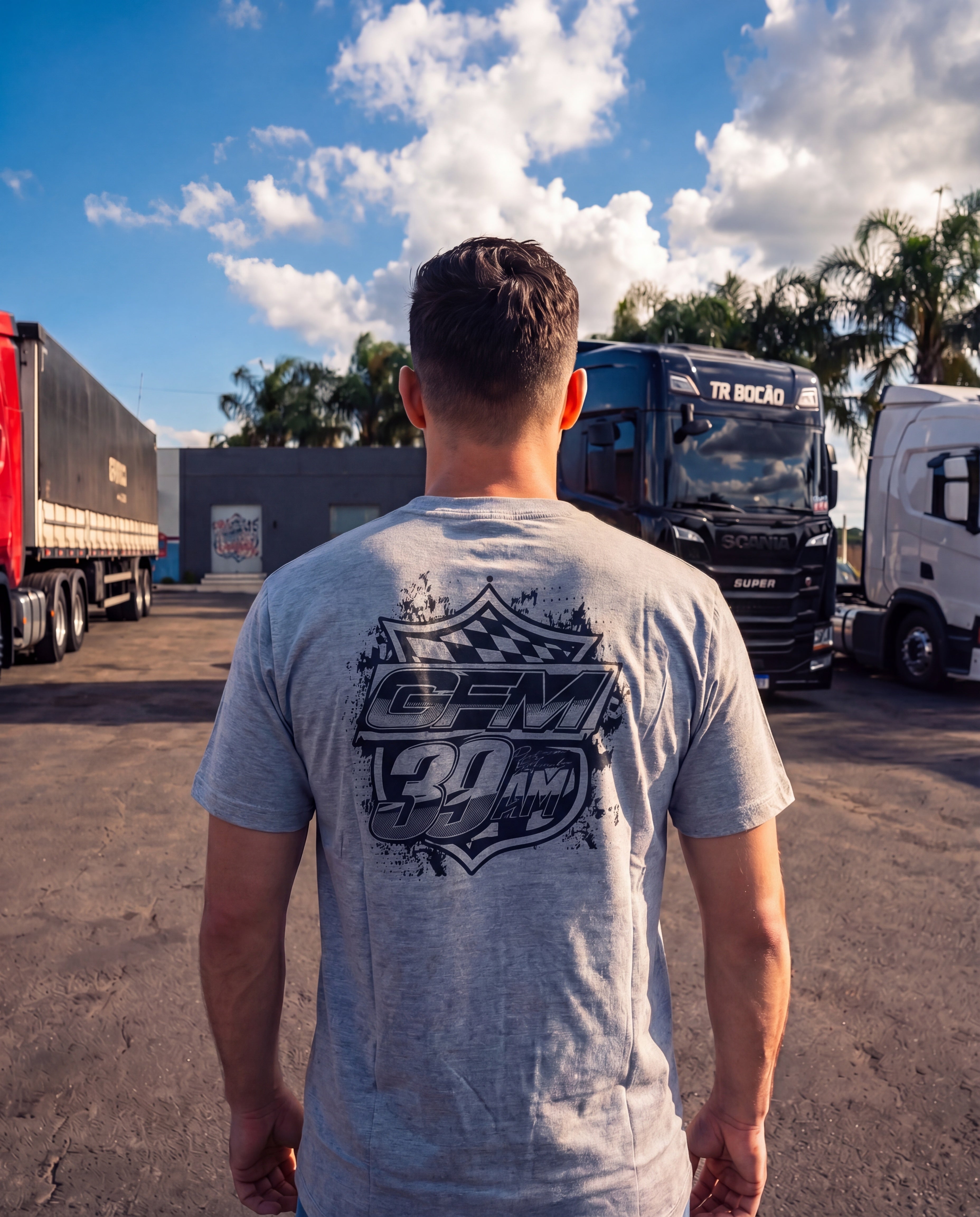 Camiseta GFM39AM Racing Mercedes Atego 3030 (Todas as Cores)