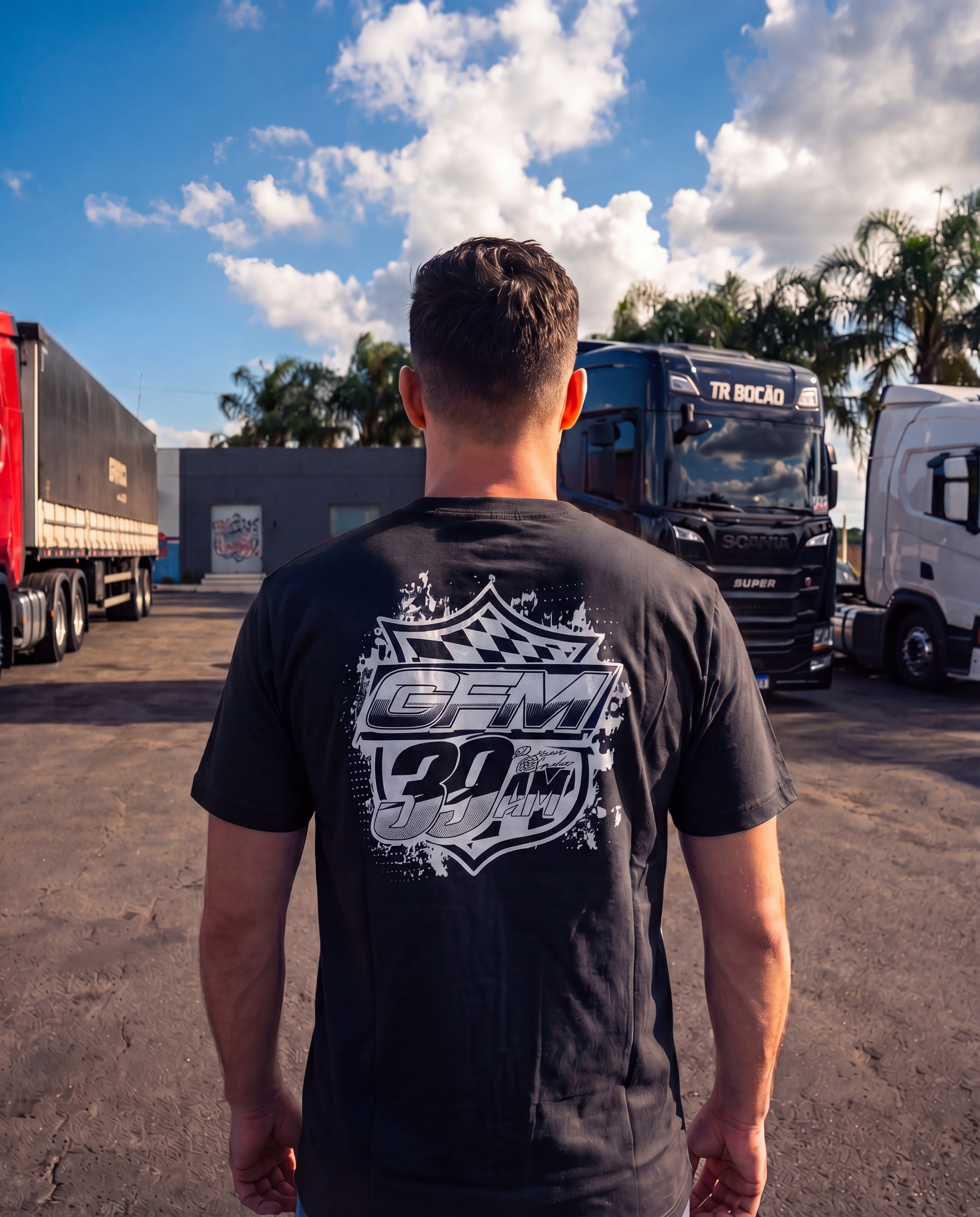 Camiseta GFM39AM Racing Mercedes Atego 3030 (Todas as Cores)