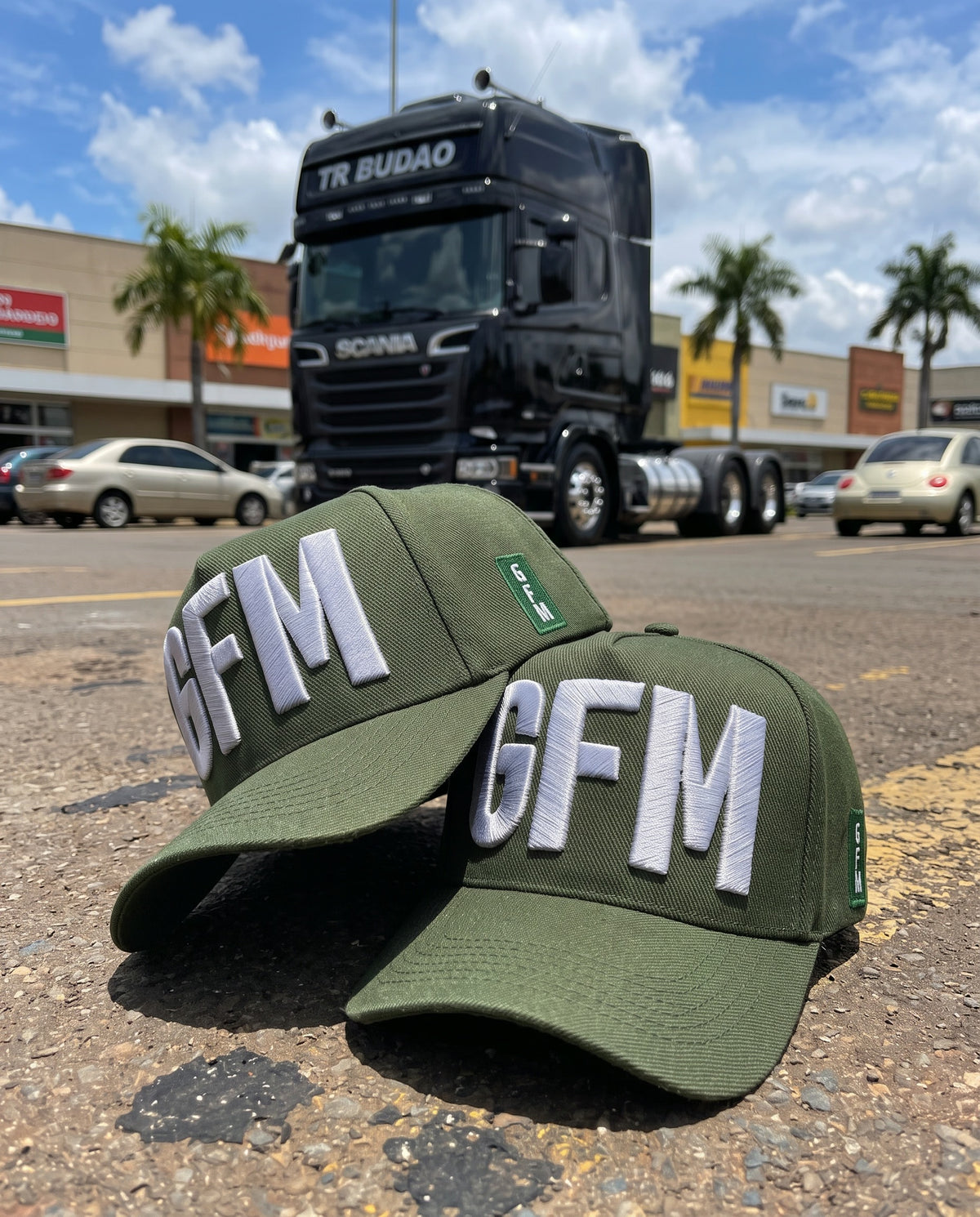 Boné GFM em Alto Relevo Duas Cores Exclusivo