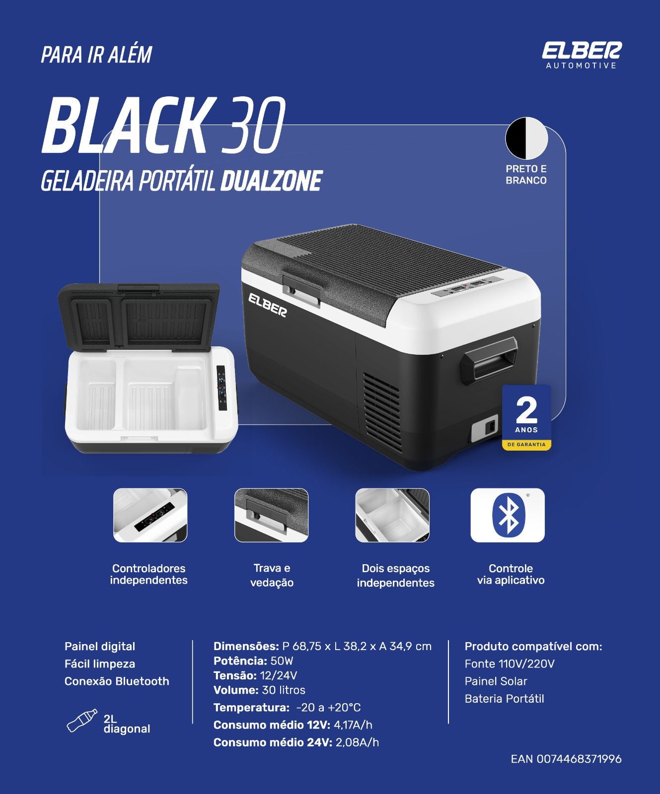Geladeira Portátil Dualzone Black 30