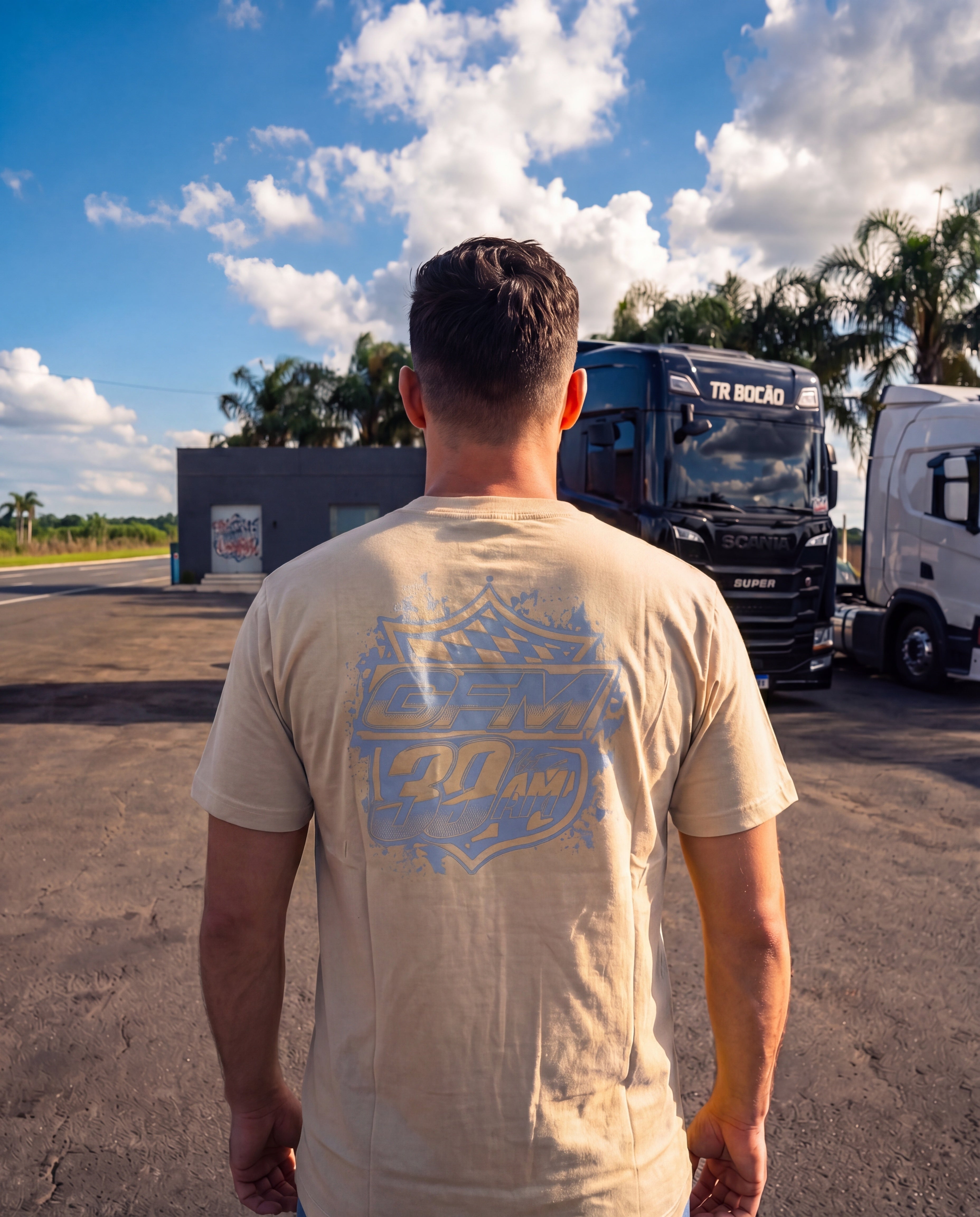 Camiseta GFM39AM Racing Mercedes Atego 3030 (Todas as Cores)