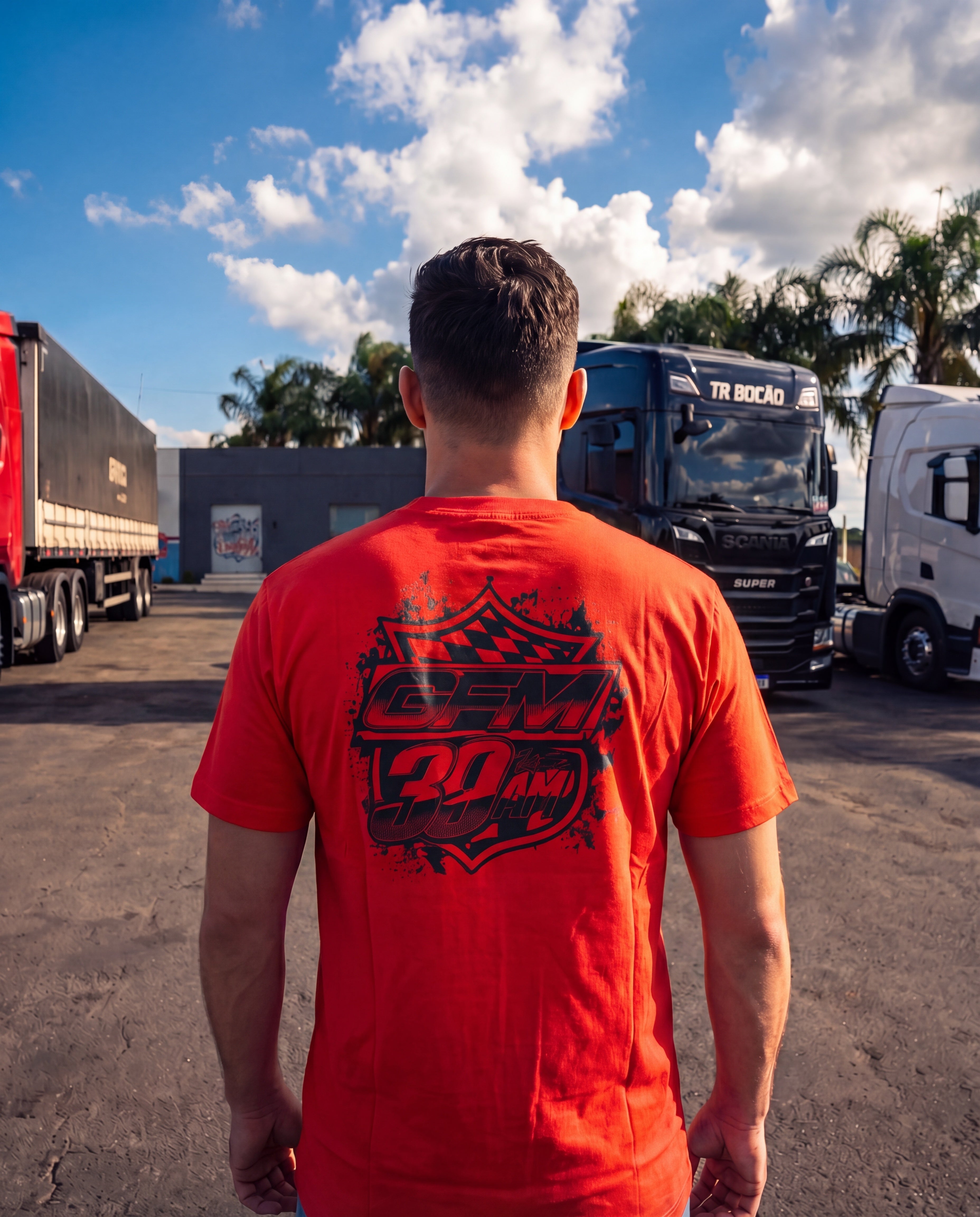 Camiseta GFM39AM Racing Mercedes Atego 3030 (Todas as Cores)